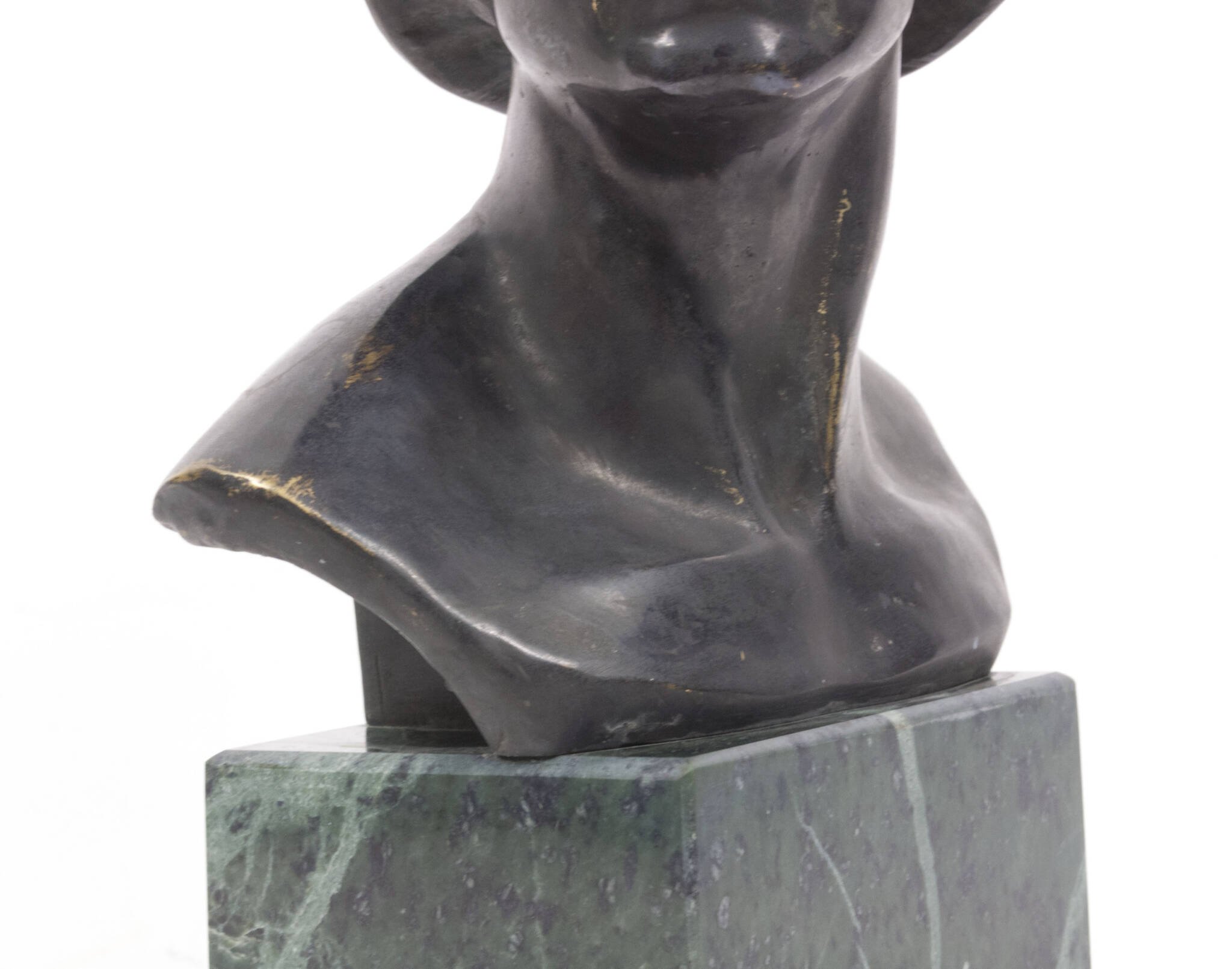 German World War I frontsoldier bust (large size 30 cm) by artist Fritz P. Zimmer – dated 1917 – rare — image 25