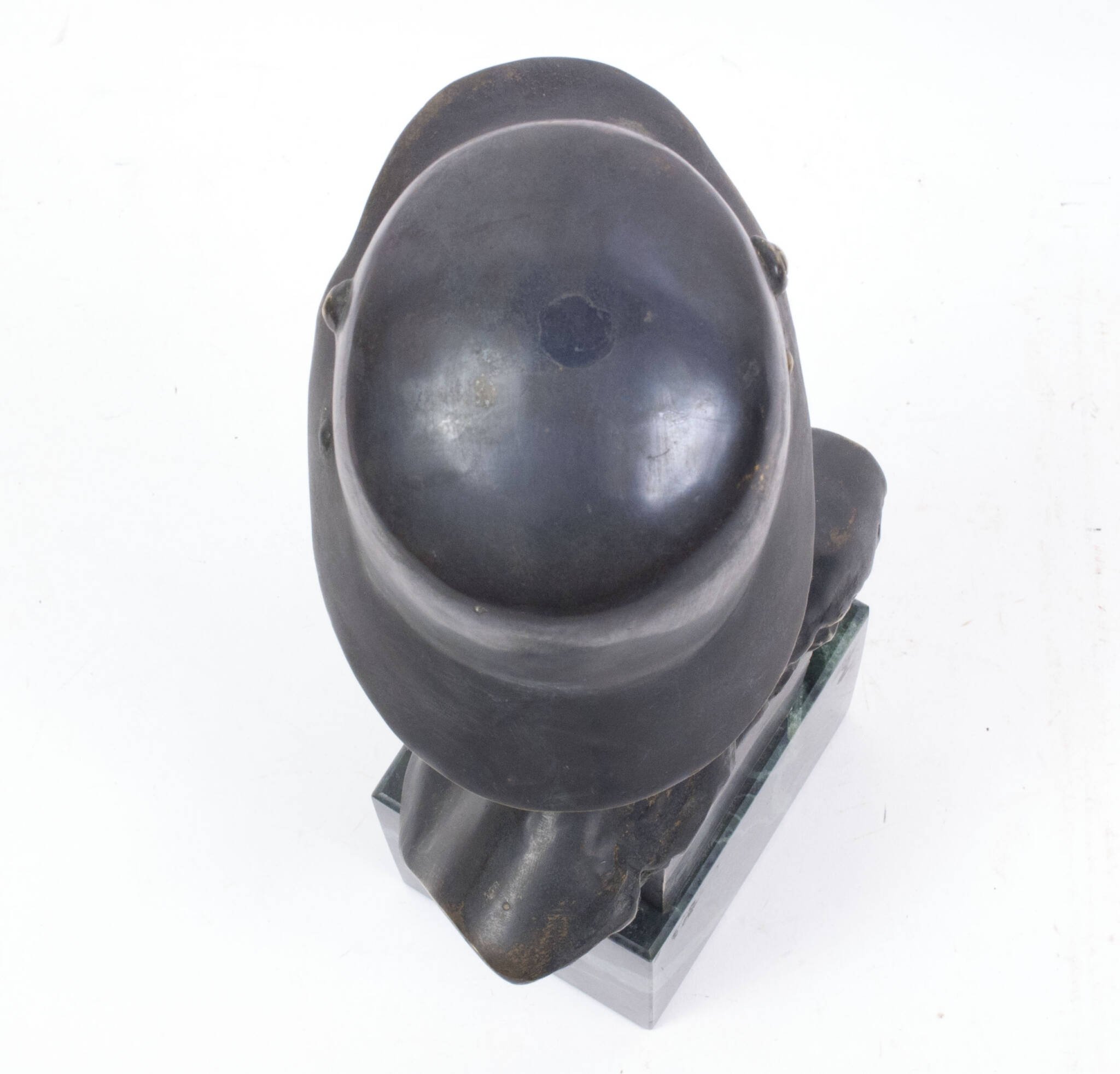 German World War I frontsoldier bust (large size 30 cm) by artist Fritz P. Zimmer – dated 1917 – rare — image 30