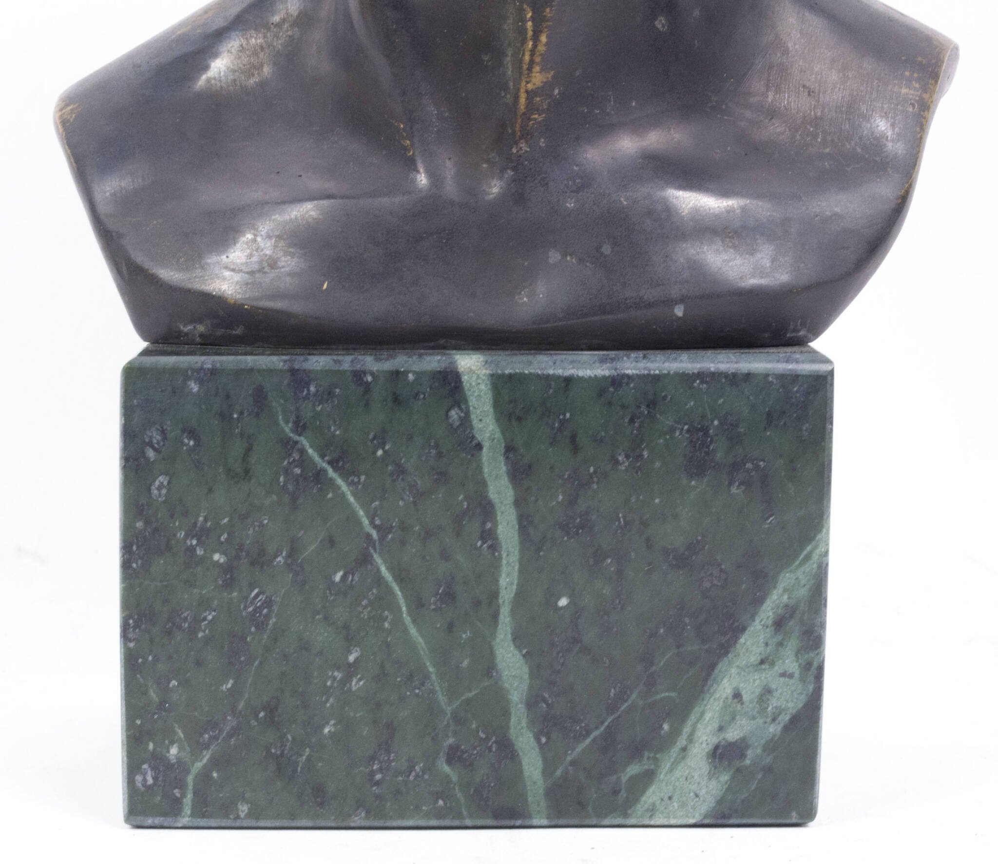 German World War I frontsoldier bust (large size 30 cm) by artist Fritz P. Zimmer – dated 1917 – rare — image 6