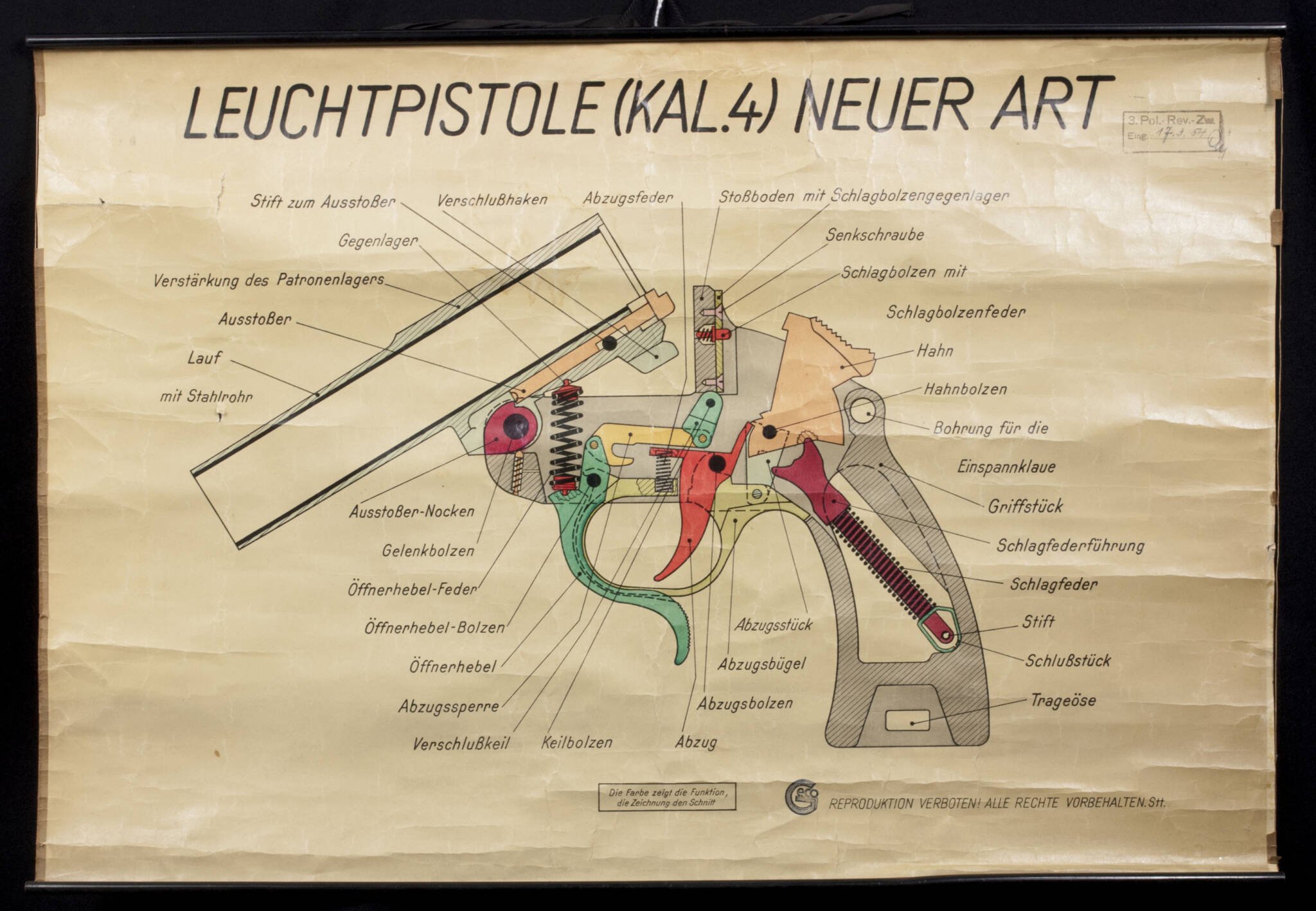 Leuchtpistole (Kal.4) Neuer Art instruction poster — image 18