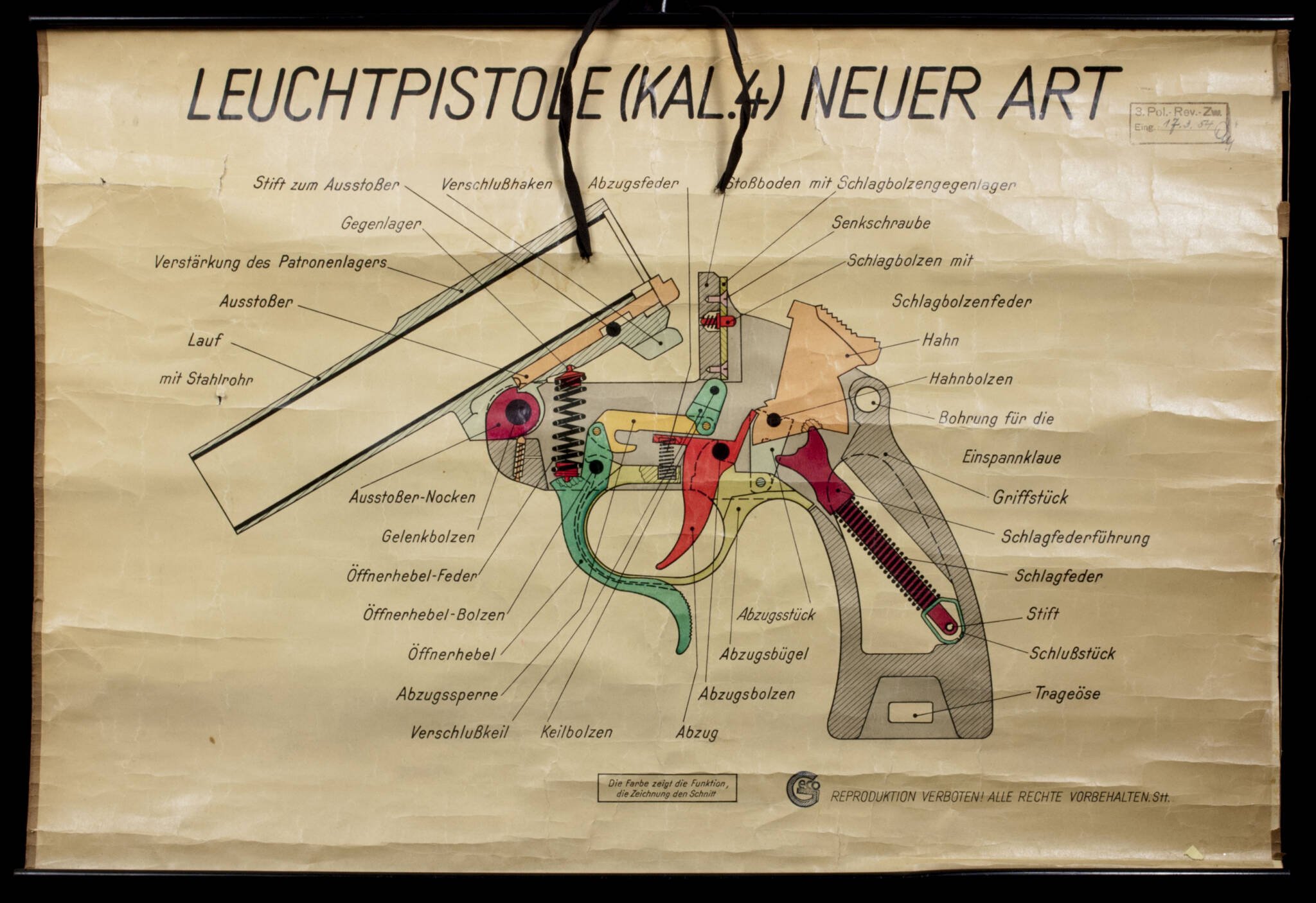 Leuchtpistole (Kal.4) Neuer Art instruction poster — image 2