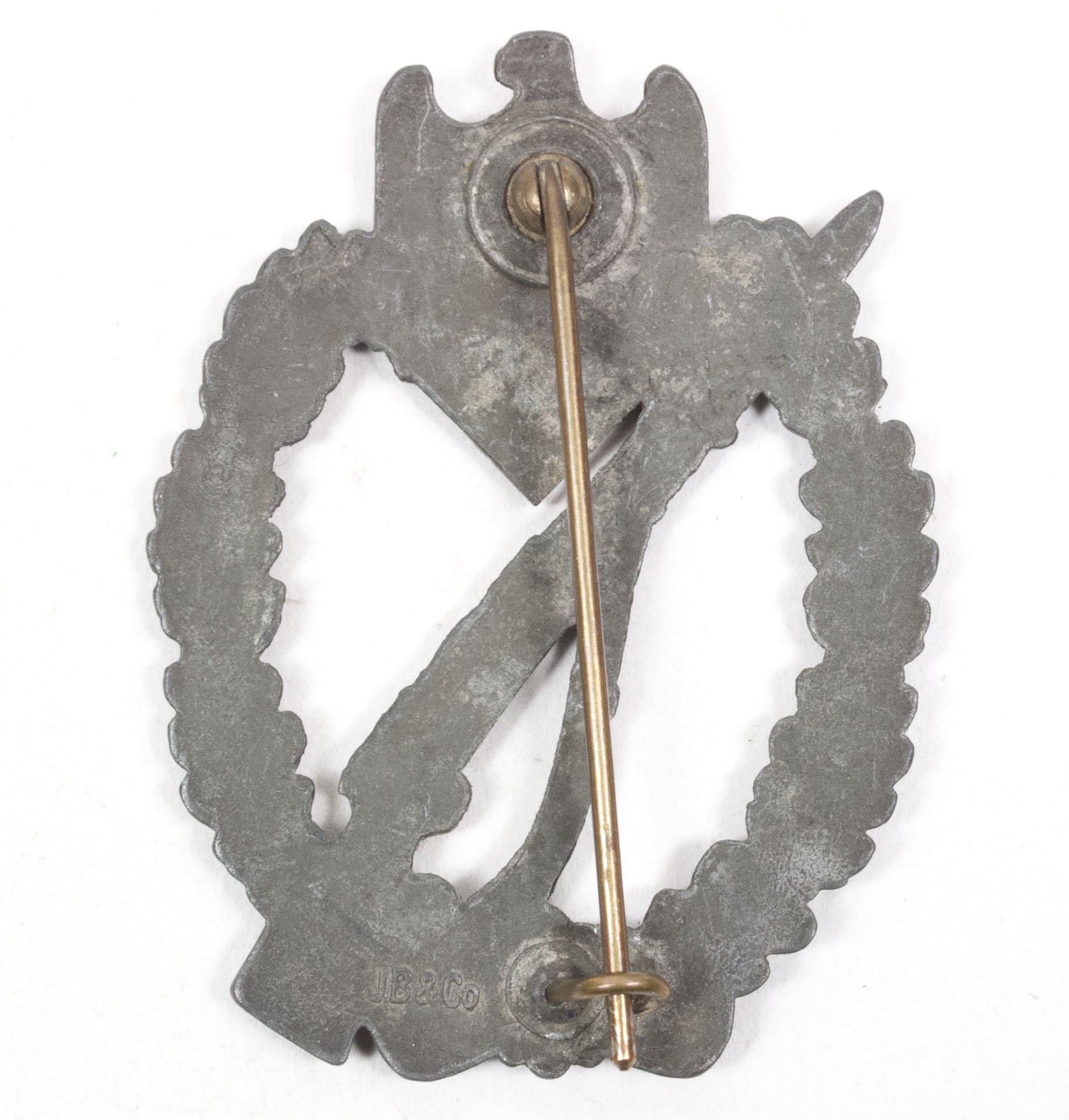 Infanterie Sturmabzeichen (ISA) bronze / Infantry Assault Badge bronze (IAB) (Maker Josef Bergs & Co) — image 2