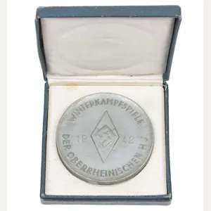 Hitlerjugend (HJ) Plaque der Sieger Winterkampfspiele der Oberrheinischen HJ (1942) …