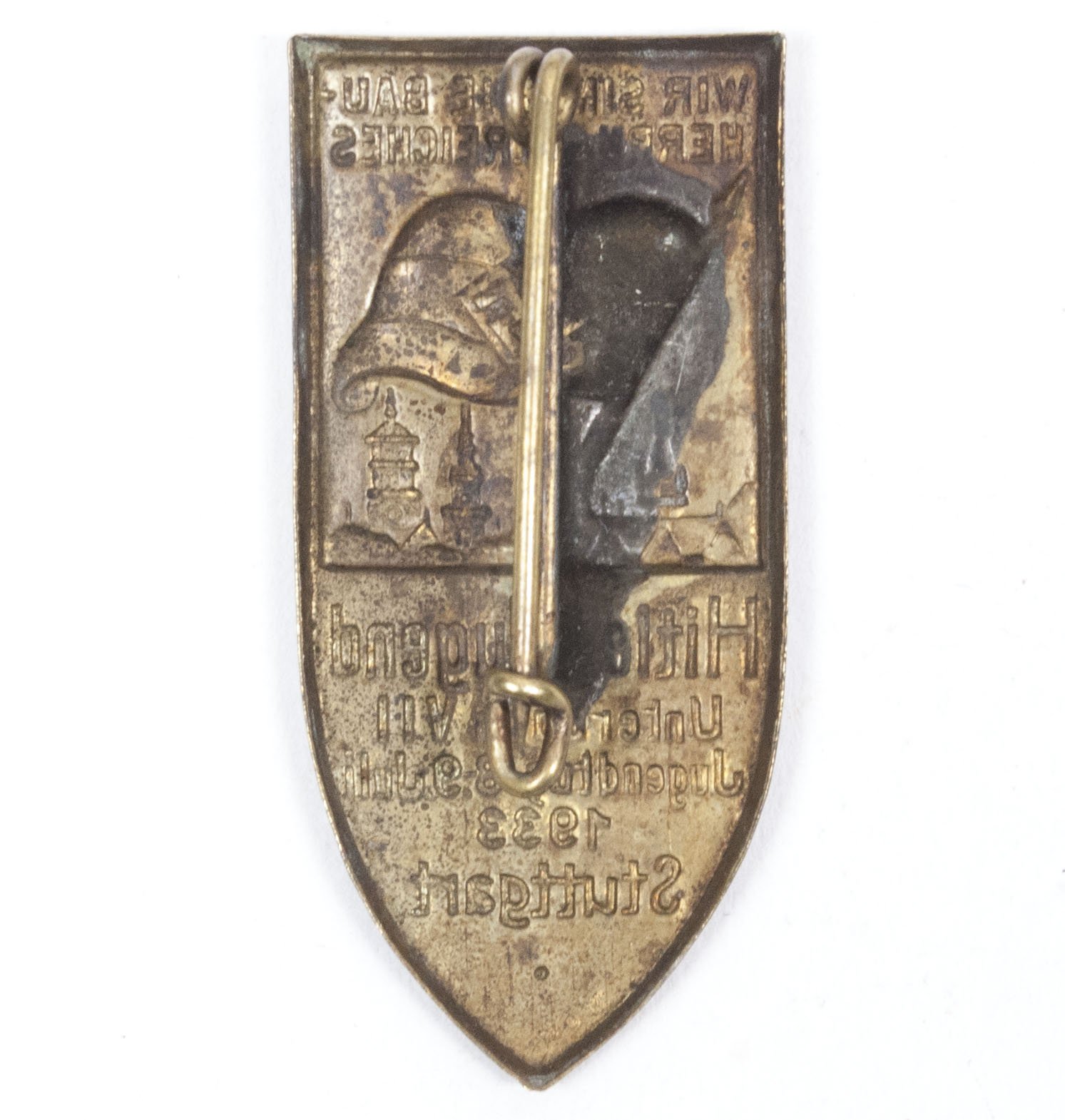 Hitlerjugend (HJ) Unterbann VII Jugendtag 8.-9. Juli 1933 Stuttgart abzeichen – rare — image 2