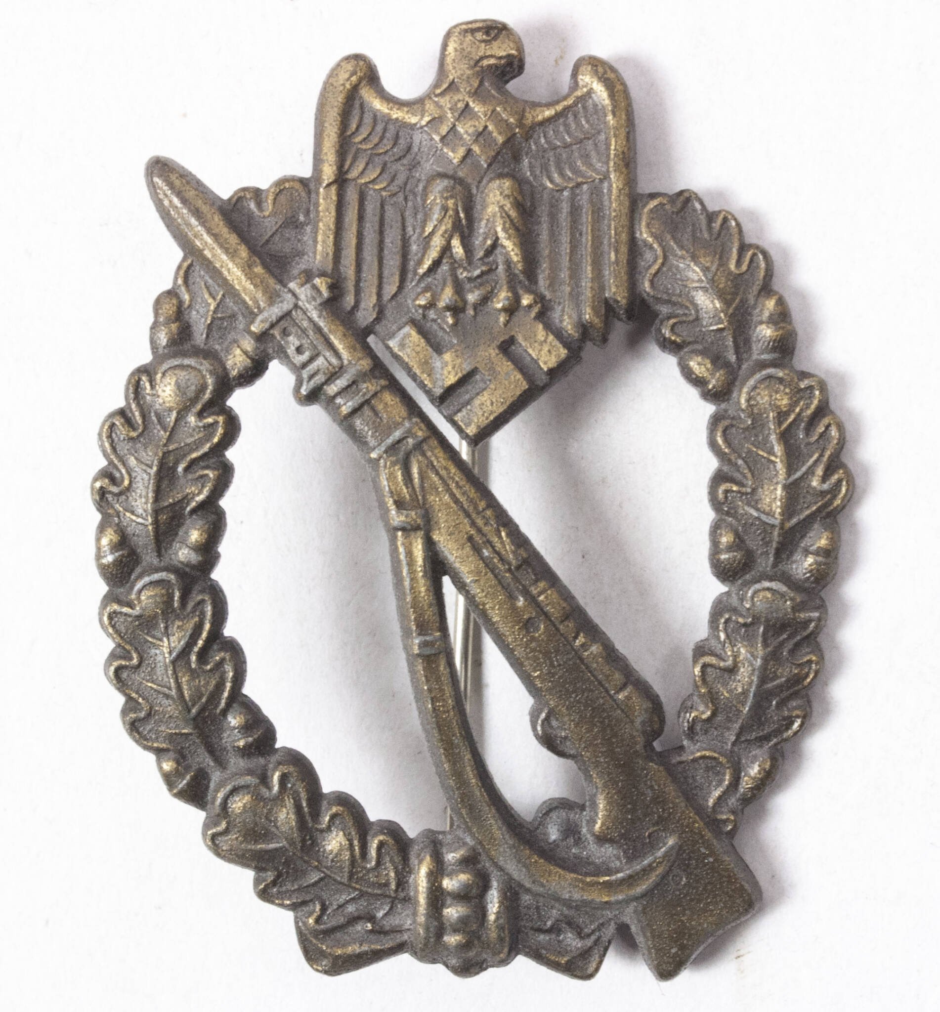 Infanterie Sturmabzeichen (ISA) bronze / Infantry Assault Badge (IAB) (Maker Josef Feix & Söhne, Gablonz) — image 3