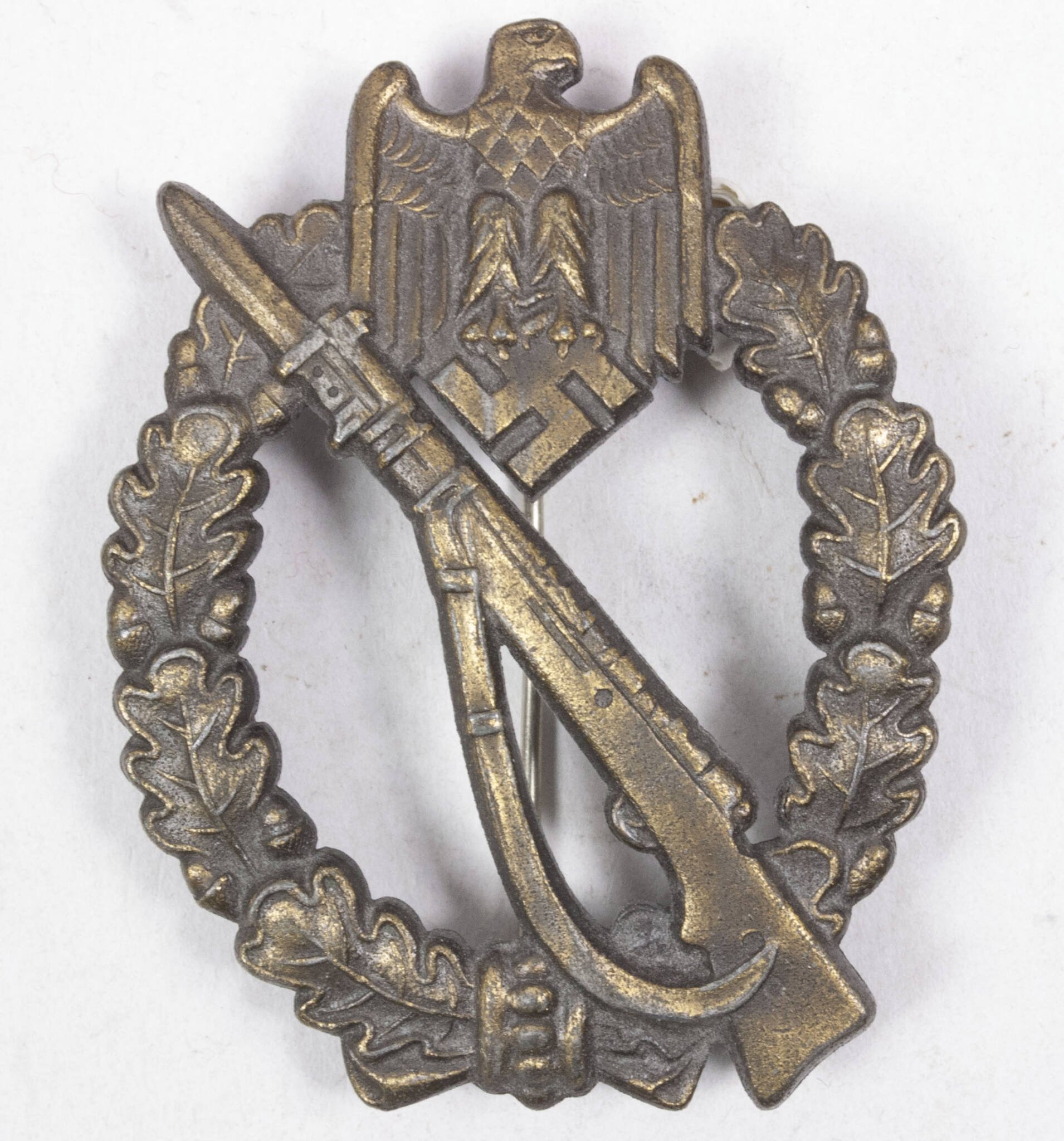 Infanterie Sturmabzeichen (ISA) bronze / Infantry Assault Badge (IAB) (Maker Josef Feix & Söhne, Gablonz) — image 4