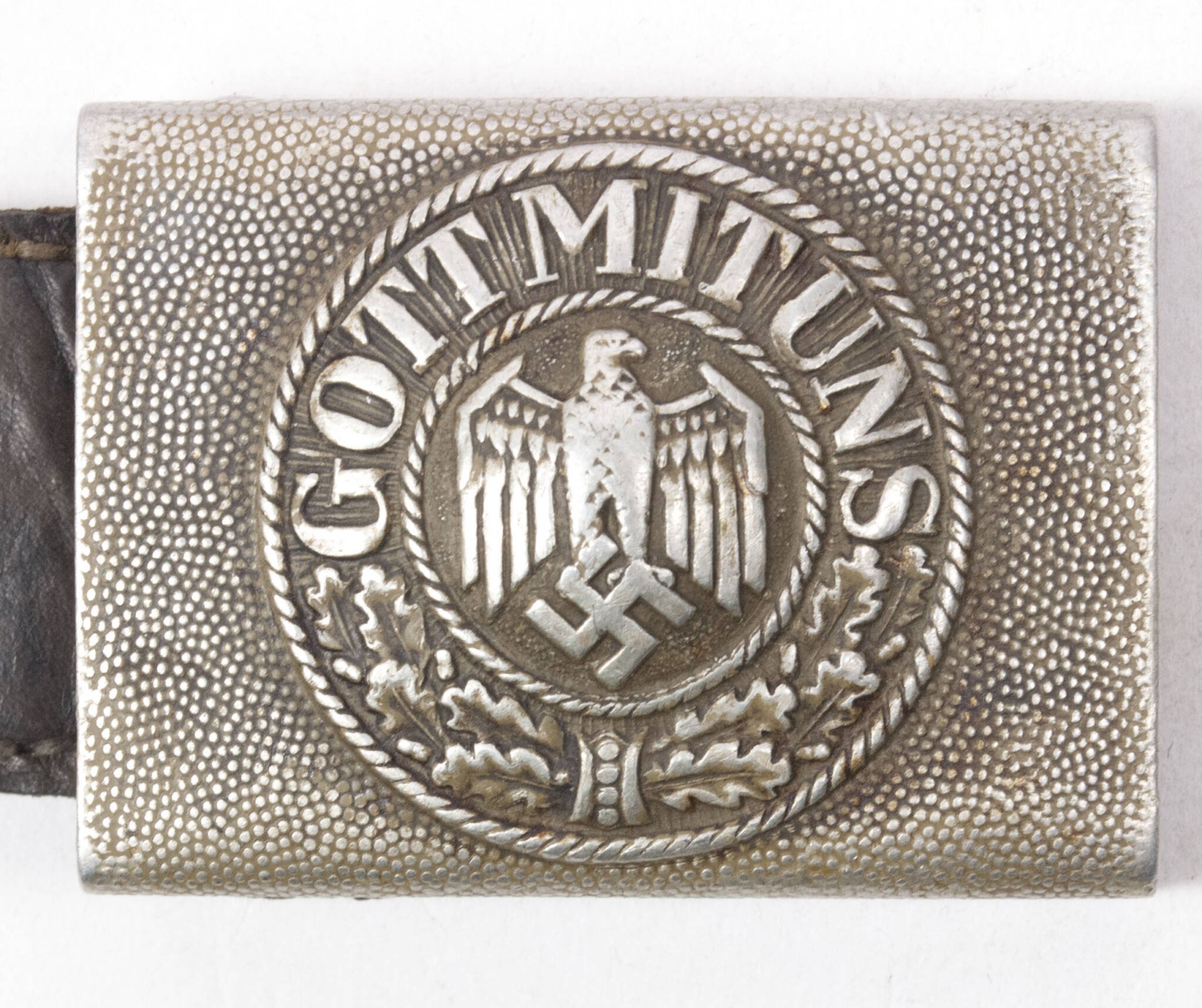 Wehrmacht (Heer) tabbed buckle (Maker H. Arld Nuernberg 1937) — image 2
