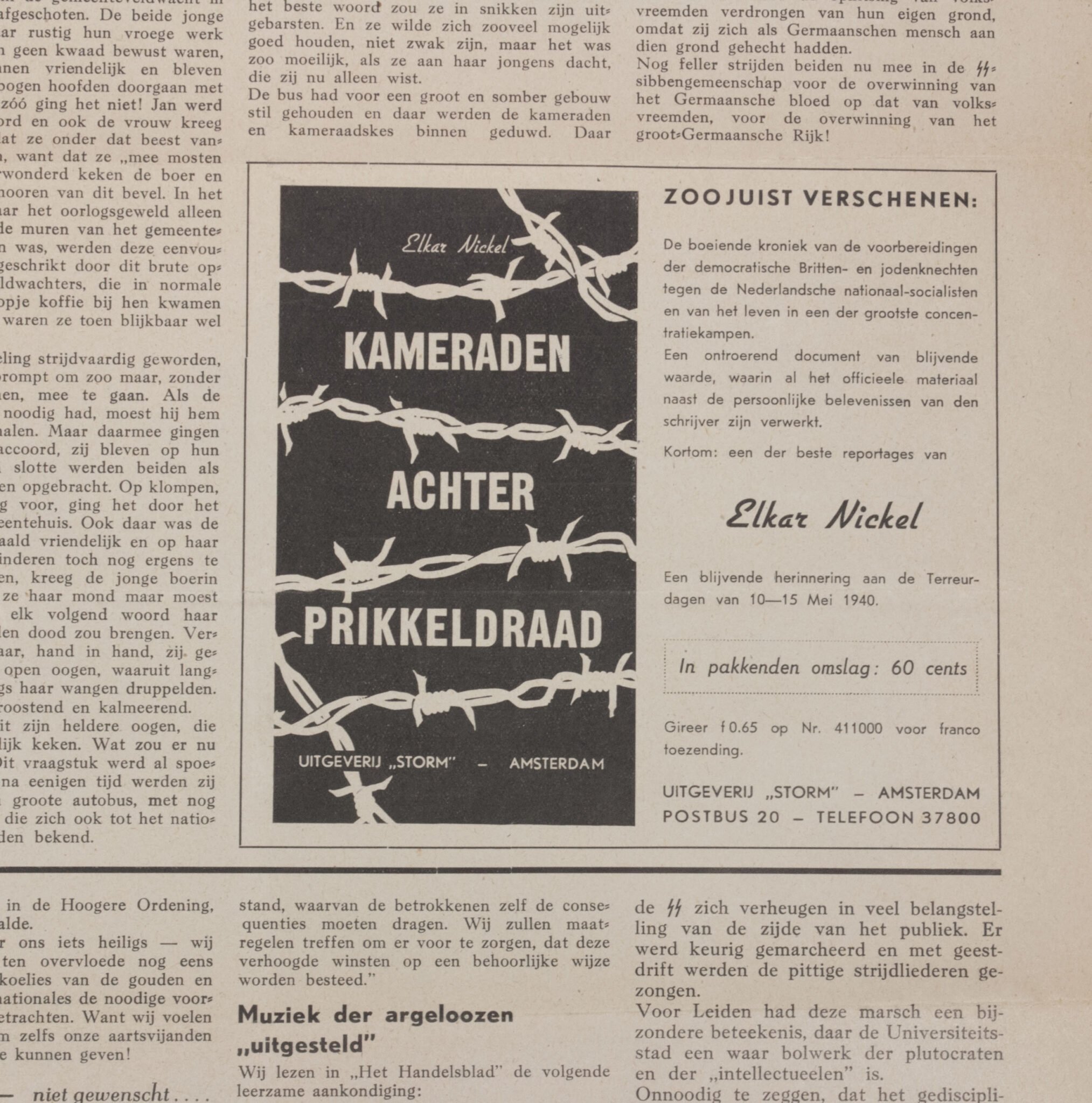 (Newspaper) Storm SS – Eerste Jrg. Nr. 5 – 9 Mei 1941 — image 12