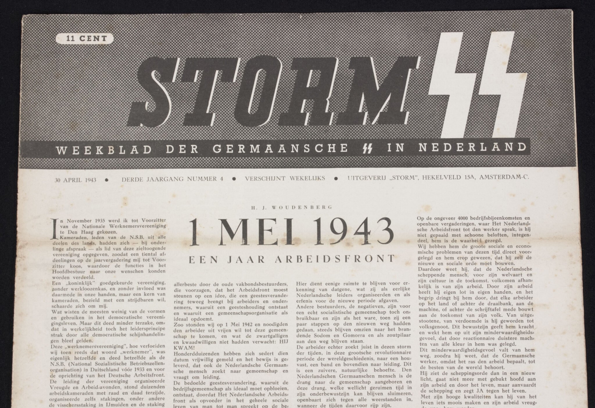(Newspaper) Storm SS – Derde Jrg. Nr. 4 – 30 April 1943 — image 2
