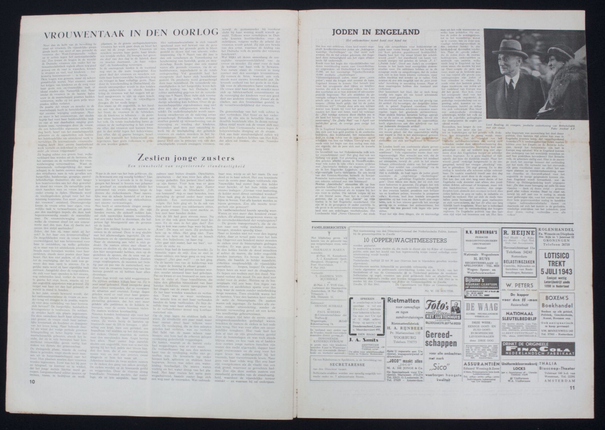 (Newspaper) Storm SS – Derde Jrg. Nr. 7 – 21 mei 1943 – REICHSSCHULE VALKENBURG!!! – RARE — image 14