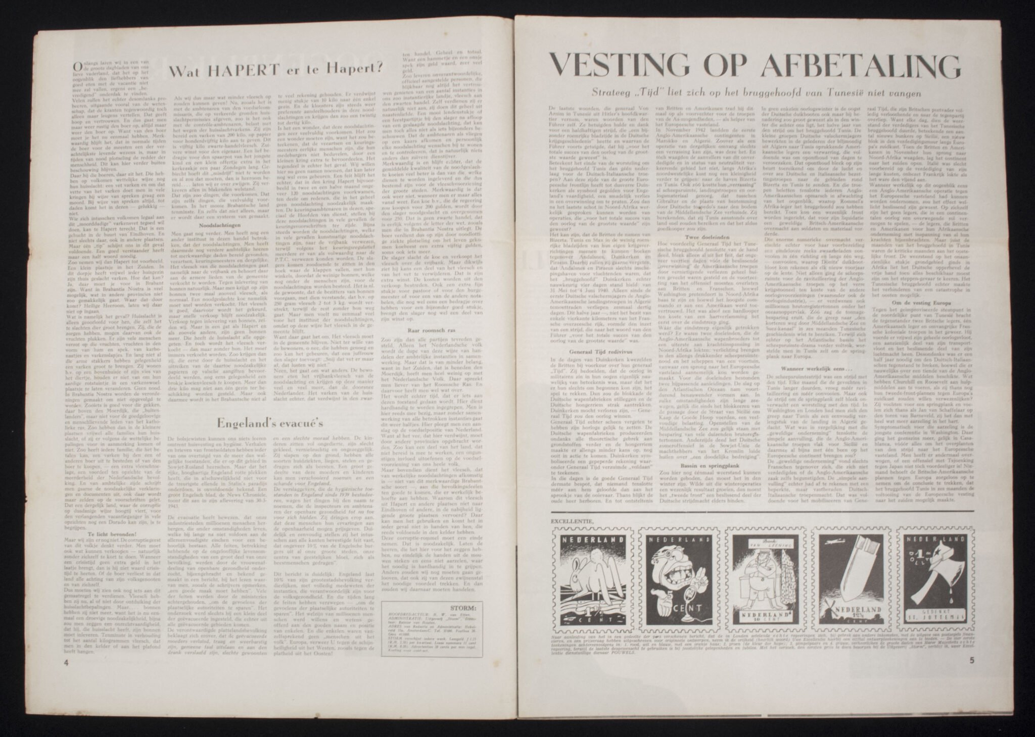 (Newspaper) Storm SS – Derde Jrg. Nr. 7 – 21 mei 1943 – REICHSSCHULE VALKENBURG!!! – RARE — image 4