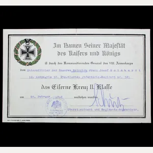 WWI Iron Cross second Class / Eiserne Kreuz II. Klasse …