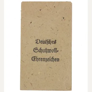 Deutsches Schutzwall Ehrenzeichen Tüte (maker Karl Poellath Schrobenhausen)
