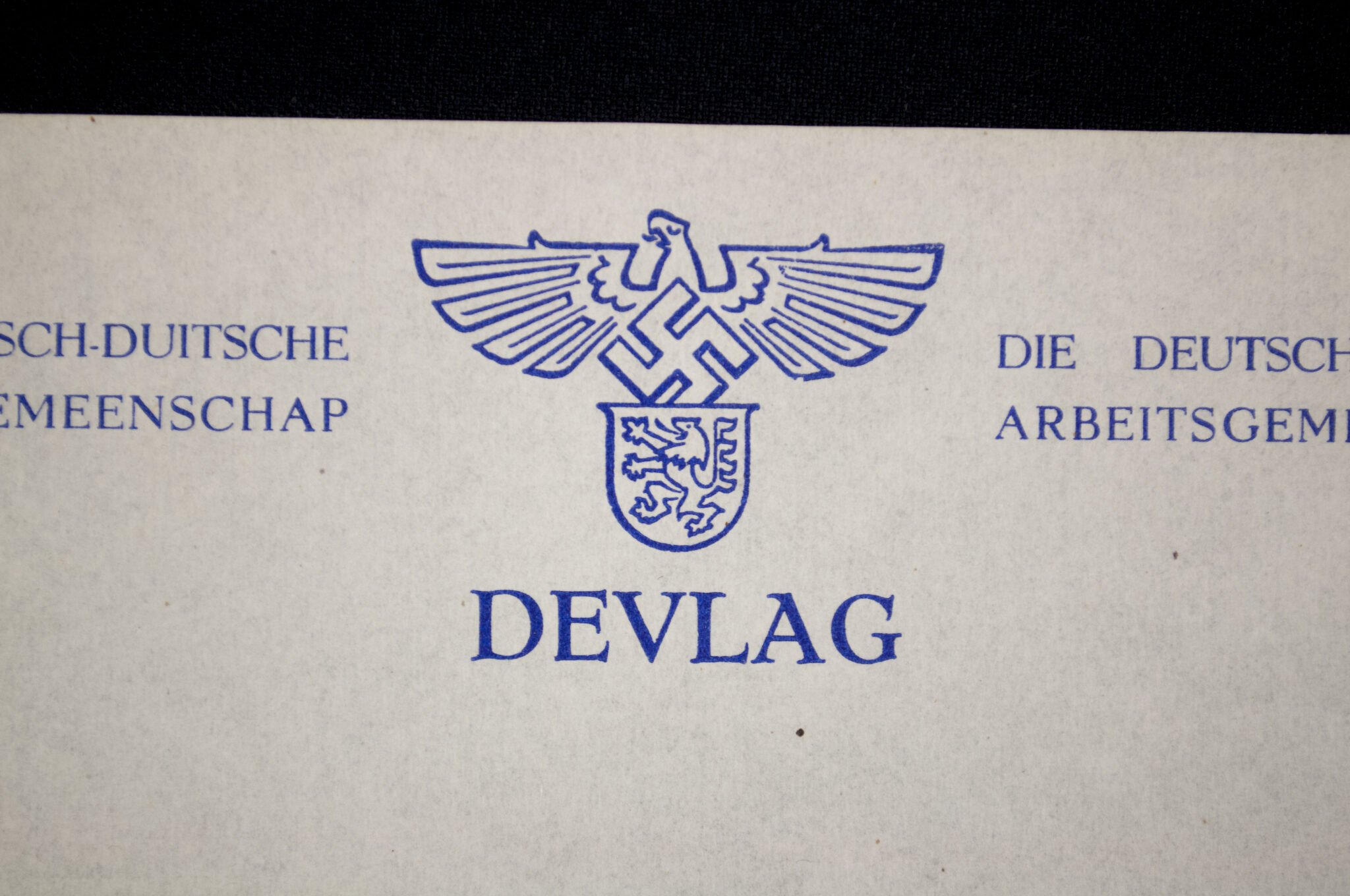 (Belgium) DeVlag Vlaamsch/Duitsche Arbeidsgemeenschap sheet of writing paper — image 2