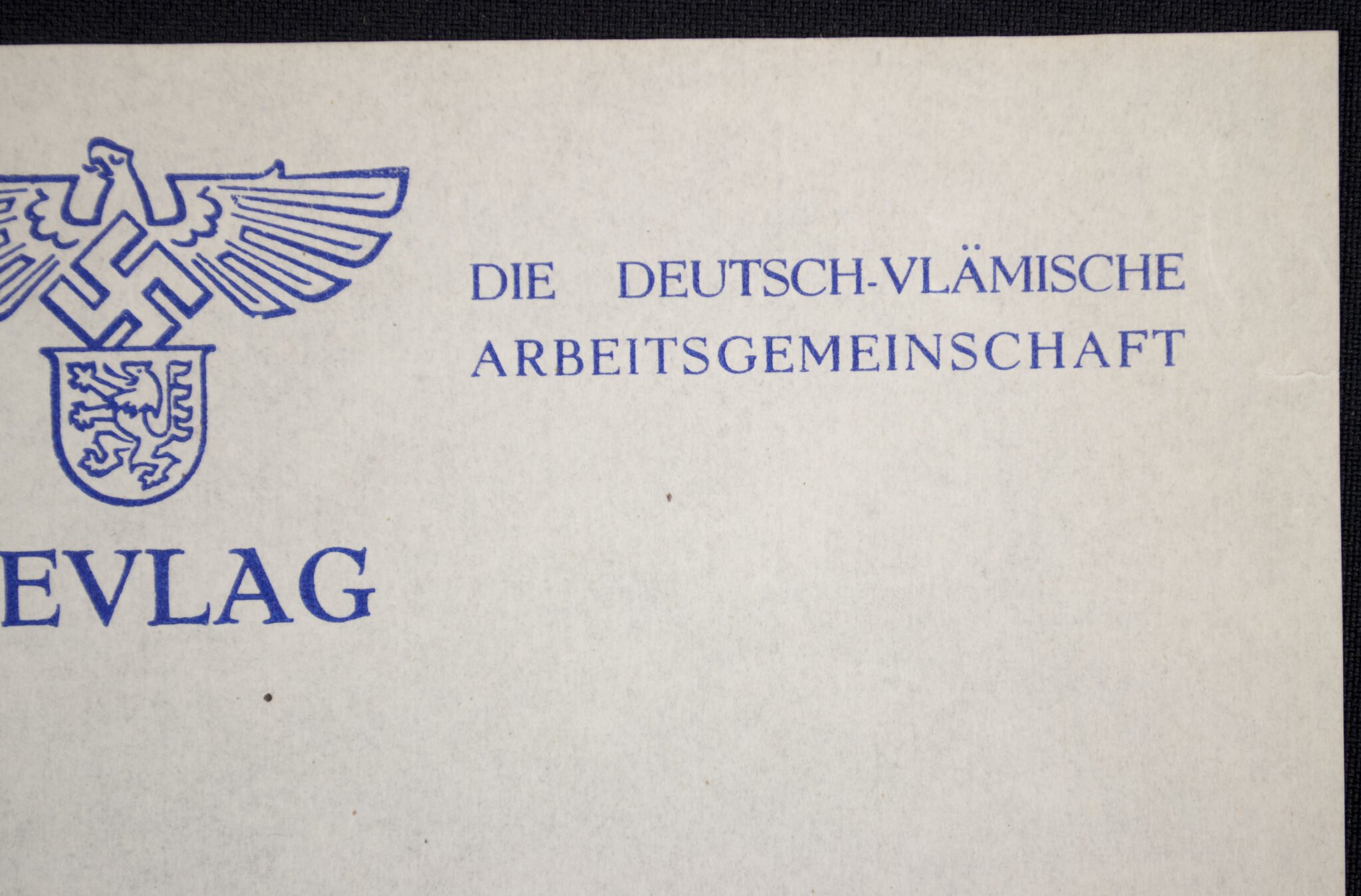 (Belgium) DeVlag Vlaamsch/Duitsche Arbeidsgemeenschap sheet of writing paper — image 4