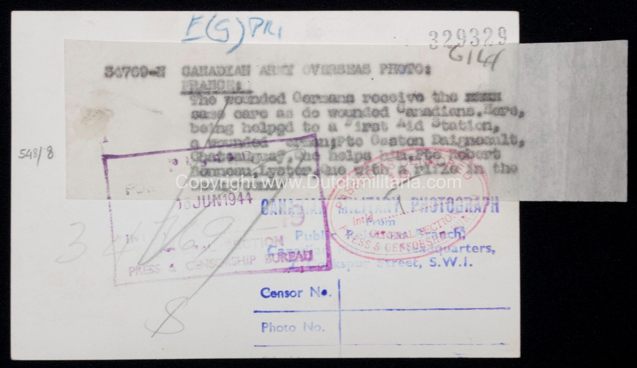 (Pressphoto) Iconic captured Normandy 12.SS-Panzer-Division 'Hitlerjugend' member photo (15,4 x 10 cm) – very rare — image 2