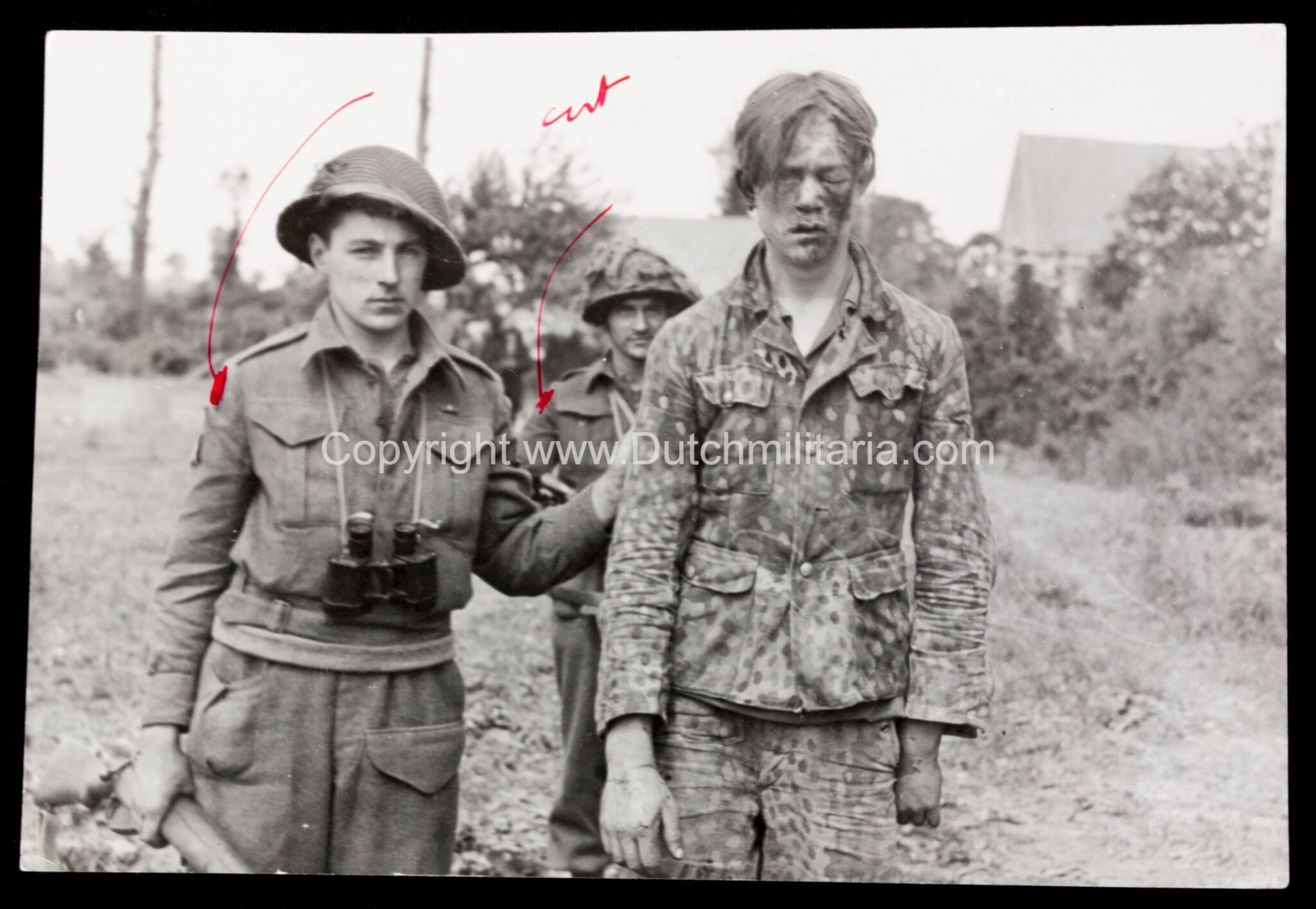 (Pressphoto) Iconic captured Normandy 12.SS-Panzer-Division 'Hitlerjugend' member photo (15,4 x 10 cm) – very rare — image 3