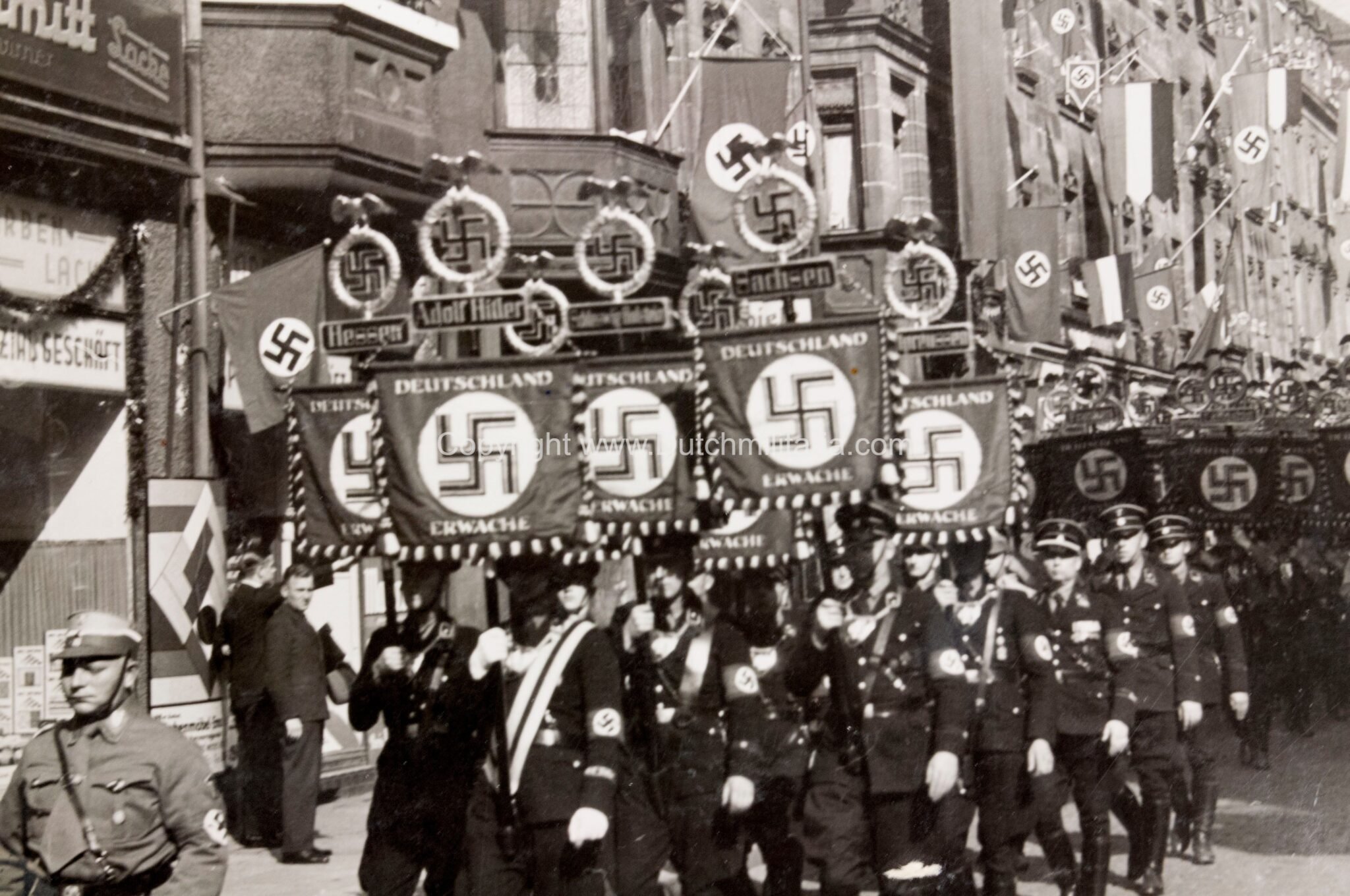 (Pressphoto) Marsch with Deutschland Erwache Standarten (24 x 18 cm) – large size — image 5