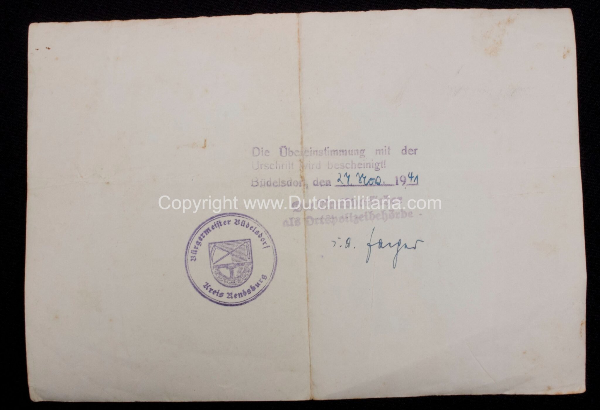 (Grouping) 4./SS-Pol. I.R.3 large portrait, Bescheinigung + 180 photo's + Polizei Mützenabzeichen (1941) — image 30