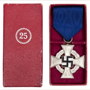 Treue Dienst 25 Jahre + etui (Maker Gold- u. Silber- …