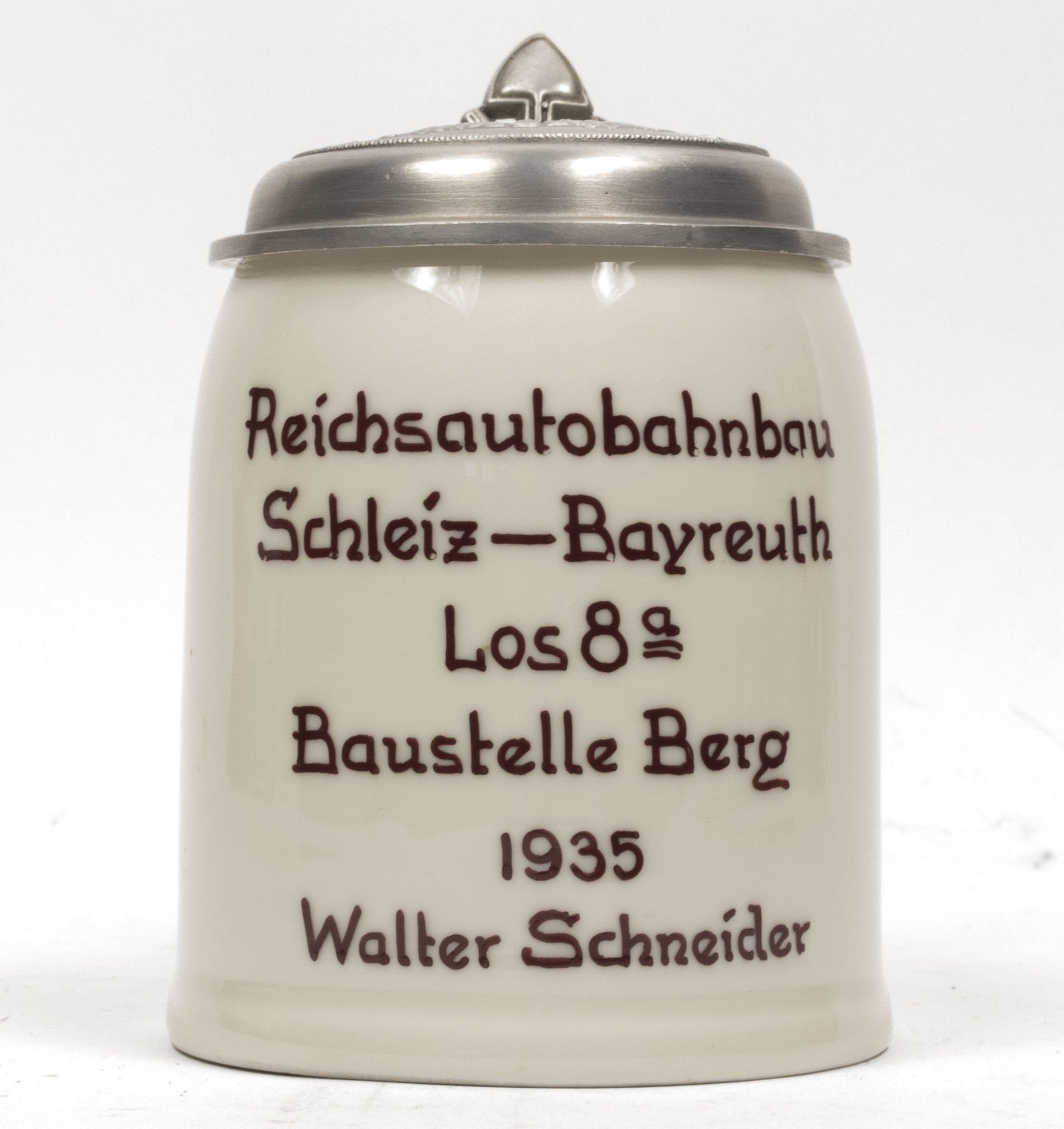 (Beerstein) Reichsarbeitsdienst (RAD) Reichsautobahn Schleiz – Bayreuth Los 8a. Baustelle Berg 1935 Walter Schneider — image 3