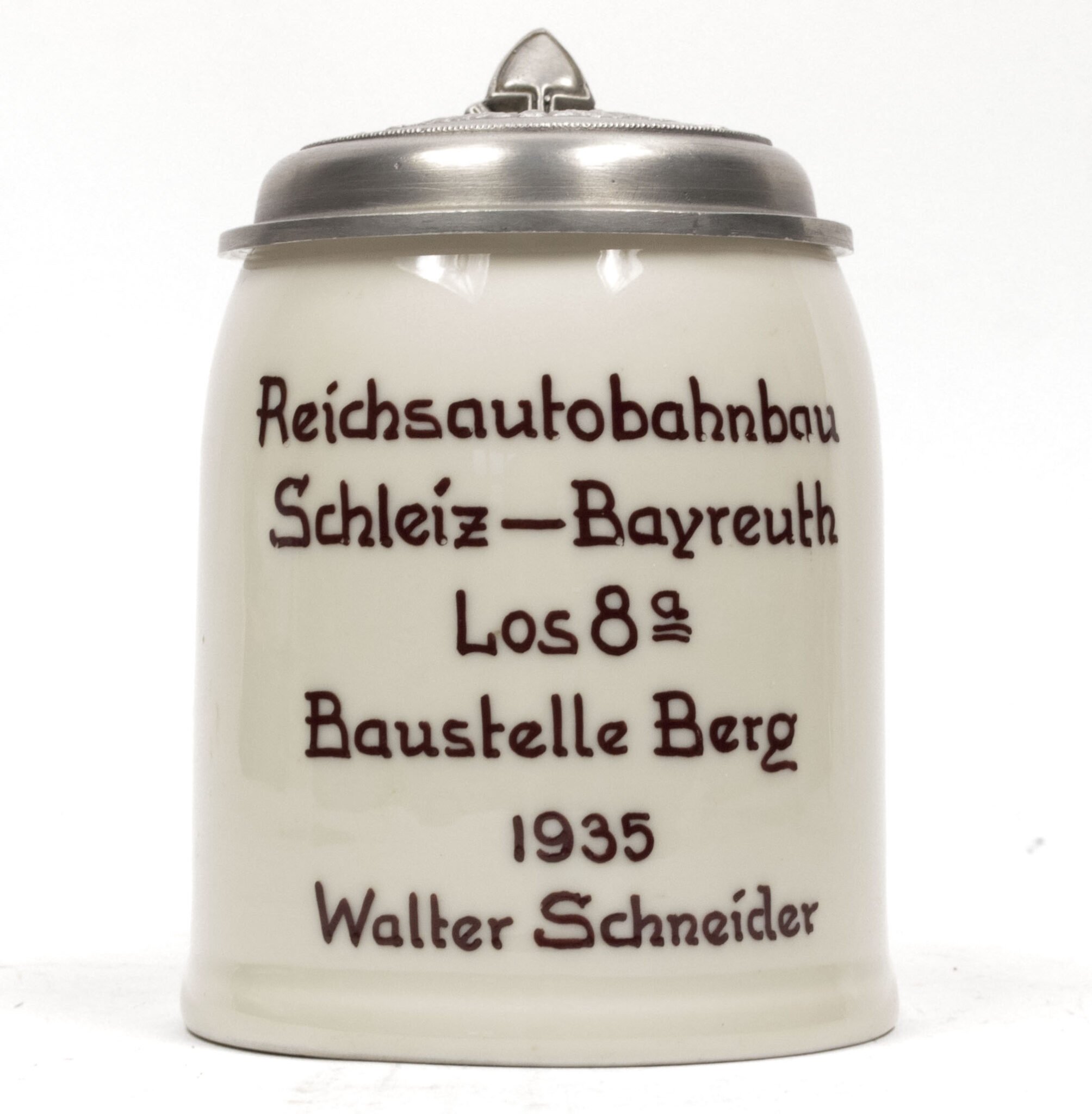 (Beerstein) Reichsarbeitsdienst (RAD) Reichsautobahn Schleiz – Bayreuth Los 8a. Baustelle Berg 1935 Walter Schneider — image 4