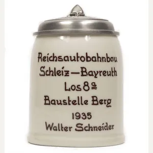 (Beerstein) Reichsarbeitsdienst (RAD) Reichsautobahn Schleiz – Bayreuth Los 8a. Baustelle …