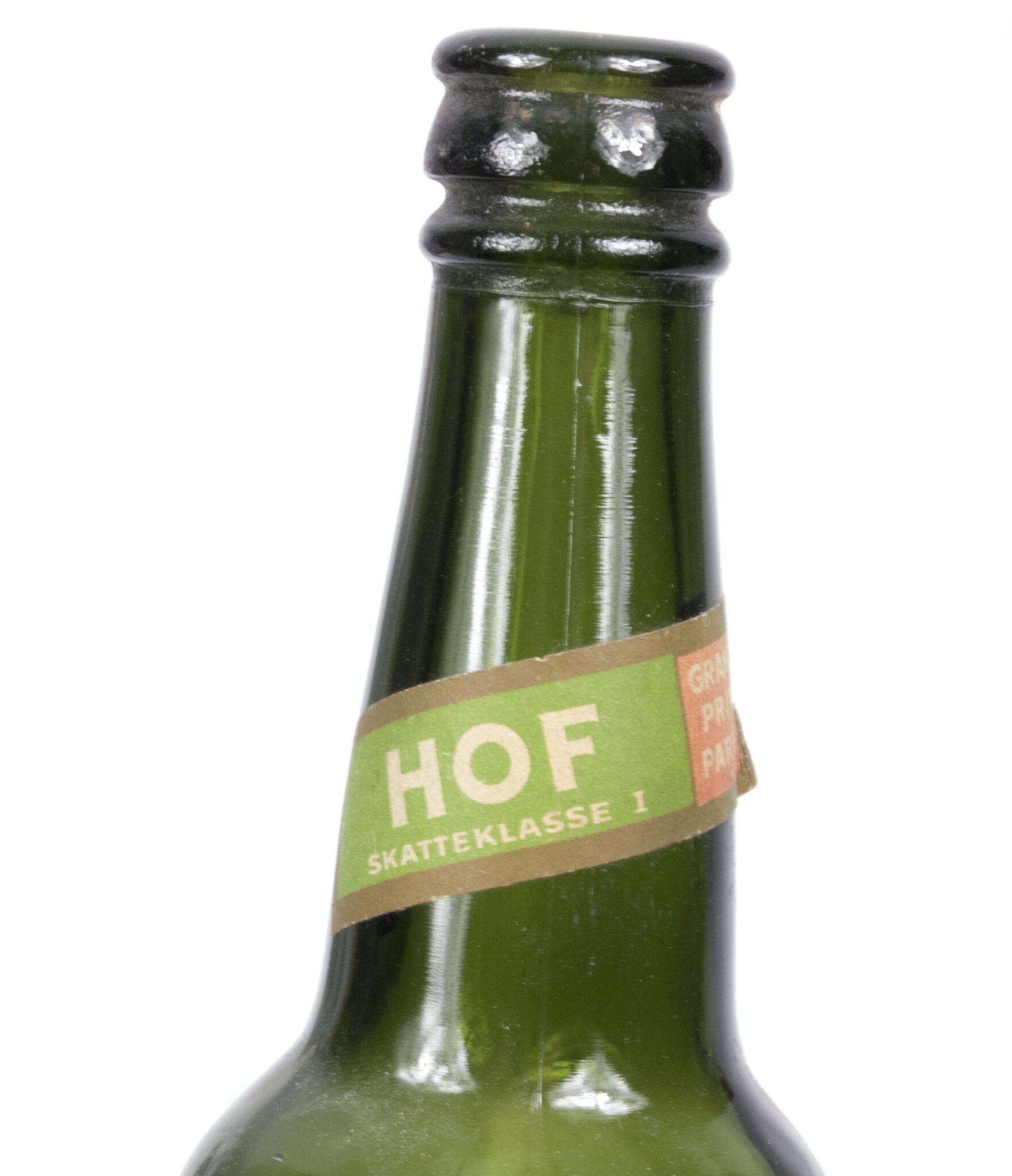 (Denmark) Carlsberg 'HOF' Pilsner green bottle World War II with swastika paper label (1930's) — image 3