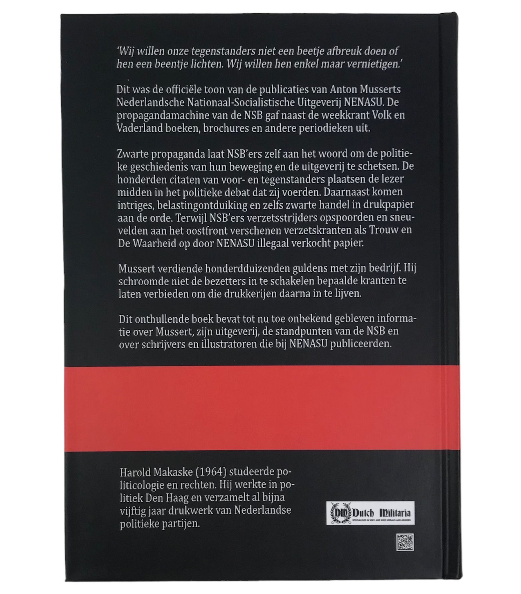 (NEW BOOK RELEASE) Harold Makaske – Zwarte propaganda – De politieke geschiedenis van Anton Musserts uitgeverij NENASU (2023) — image 6