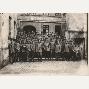 (Pressphoto) German WWII groupphoto (18 x 13 cm)