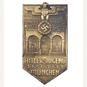 Hitlerjugend (HJ) 1923-1933 München abzeichen (maker H. Wittmann München)
