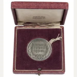 NSKK Winter Bewerb 1934 non portable tablemedal + etui (Maker …