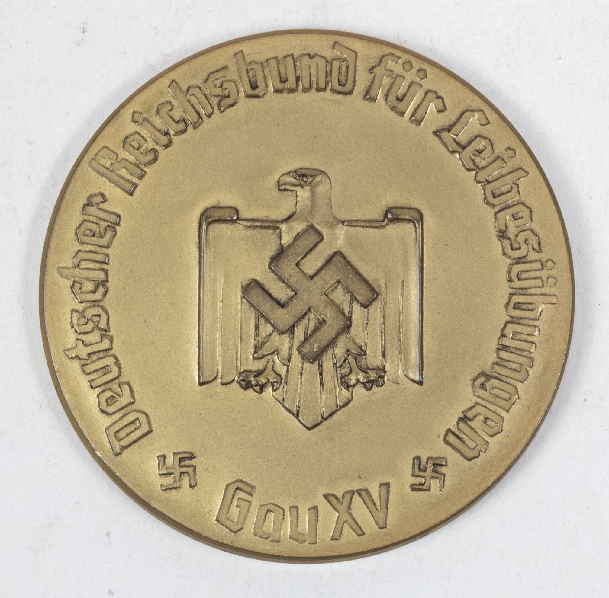 Deutscher Reichsbund für Leibesubüngen plaque – Gau XV Leichtathletik Meisterschaften Stuttgart 1937 — image 11