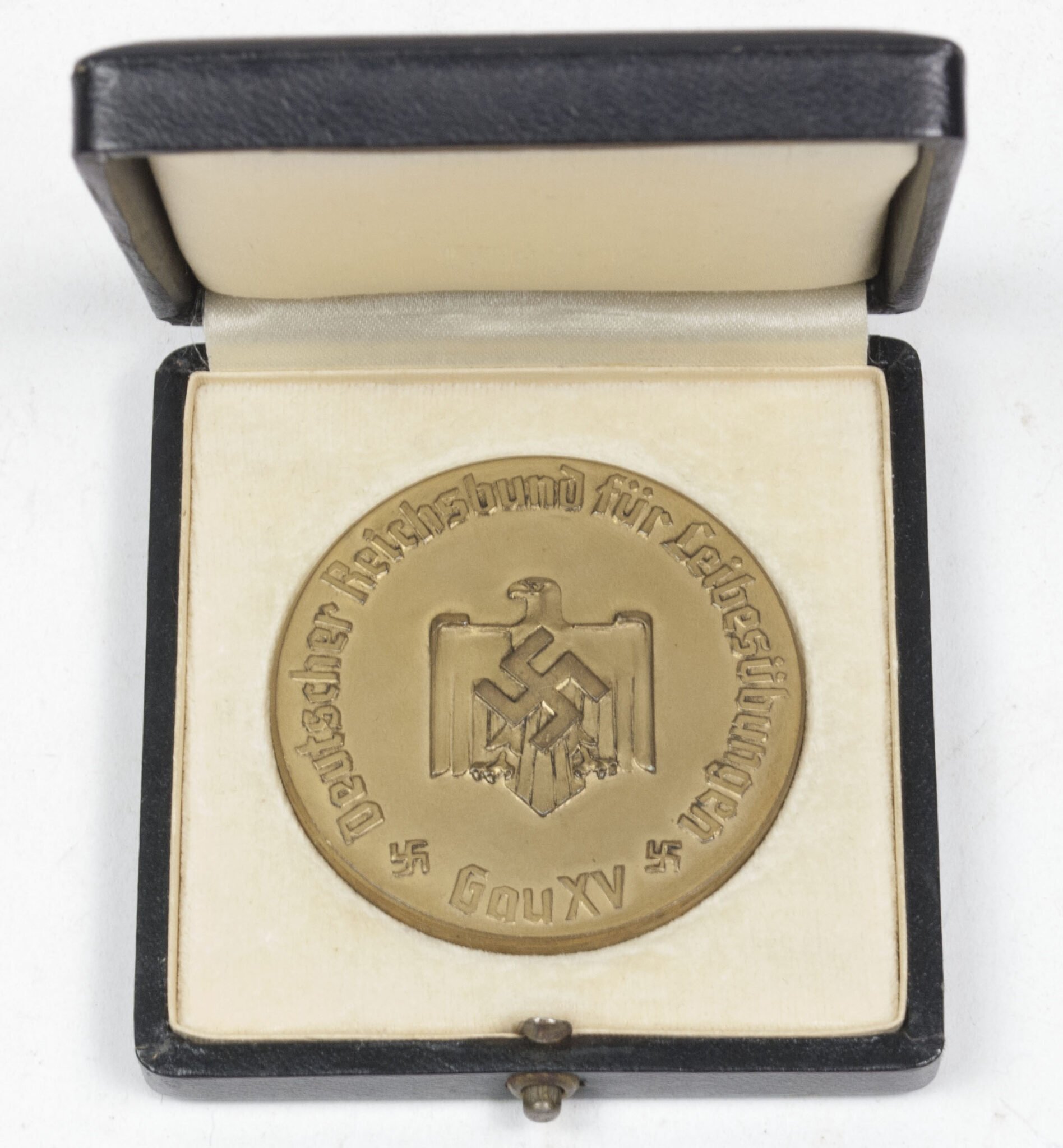 Deutscher Reichsbund für Leibesubüngen plaque – Gau XV Leichtathletik Meisterschaften Stuttgart 1937 — image 3