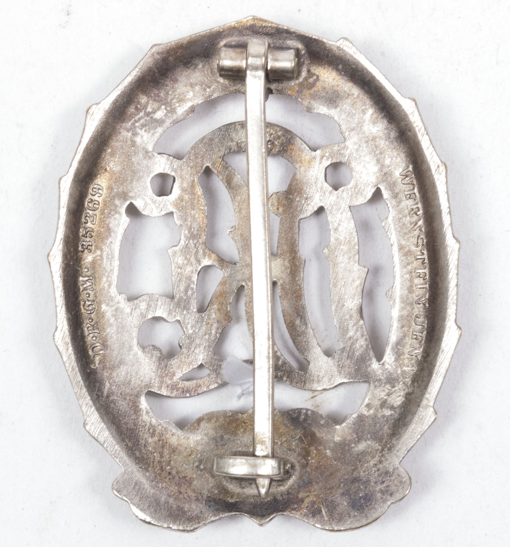 Deutsches Reichssportabzeichen (DRL) silber – (Maker Wernstein Jena) — image 2