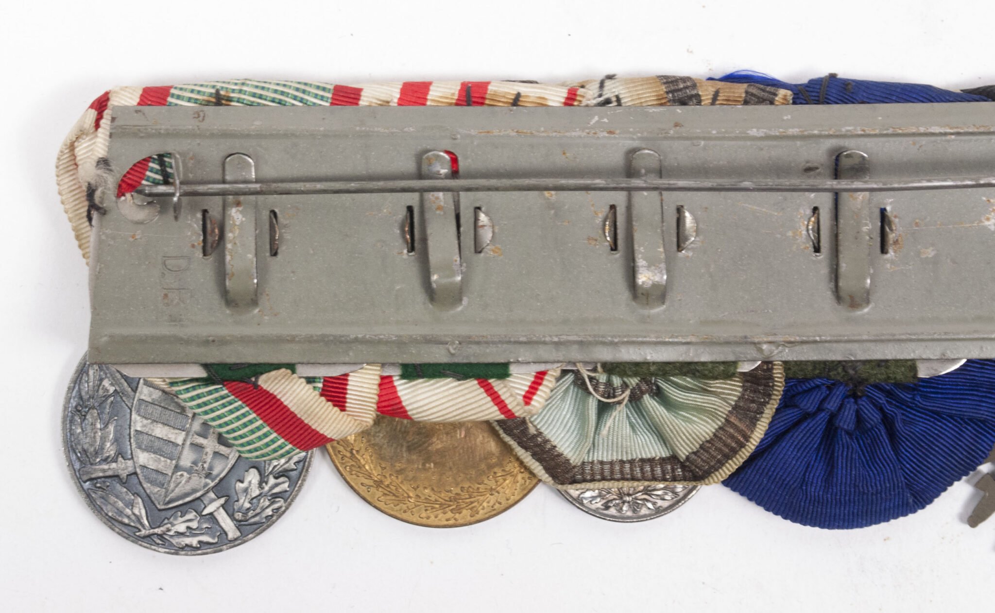 WWI Imperial German medalbar with EK2, FEK, Treue Dienste, Bulgarian bravery medal, Austrian + Romanian commemorative medals — image 14