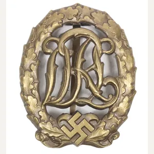 Deutsches Reichssportabzeichen (DRL) bronze – (Maker Ferdinand Wagner) – Rare