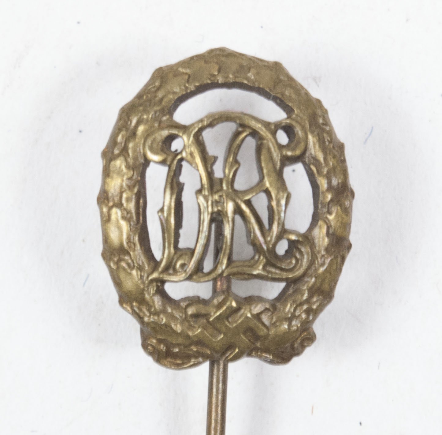 Deutsches Reichssportabzeichen (DRL) bronze miniature (Maker Wernstein Jena) + case — image 4