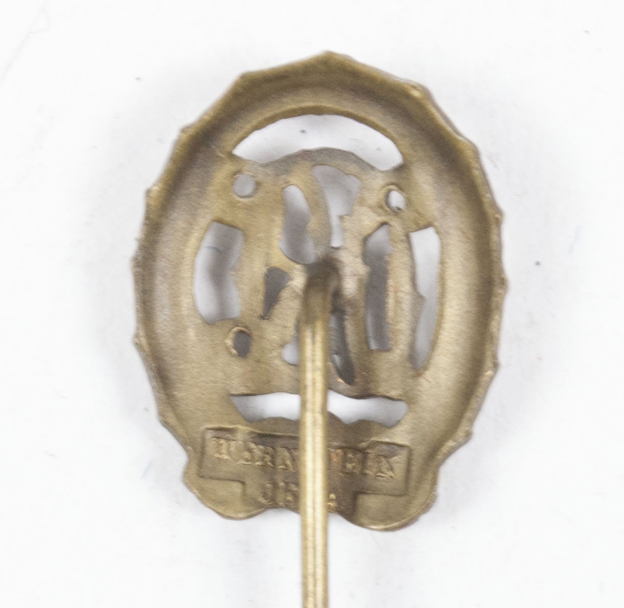 Deutsches Reichssportabzeichen (DRL) bronze miniature (Maker Wernstein Jena) + case — image 6