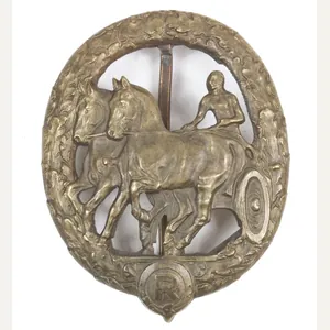 Fahrerabzeichen in bronze (maker L. Chr. Lauer)