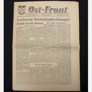 (Newspaper) Ost-Front 27. Januar 1943 (Propaganda Kompanie)