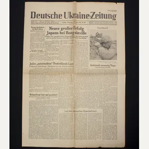 (Newspaper) Deutsche Ukraine-Zeitung # 287 Dienstag 7. dezember 1943 (rare)