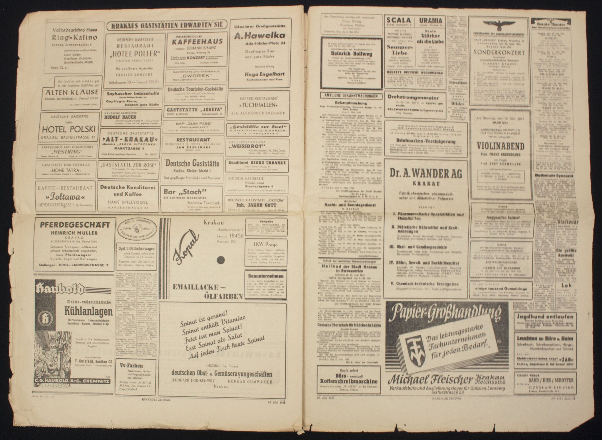 (Newspaper) Krakauer Zeitung – 16. Mai 1943 — image 9