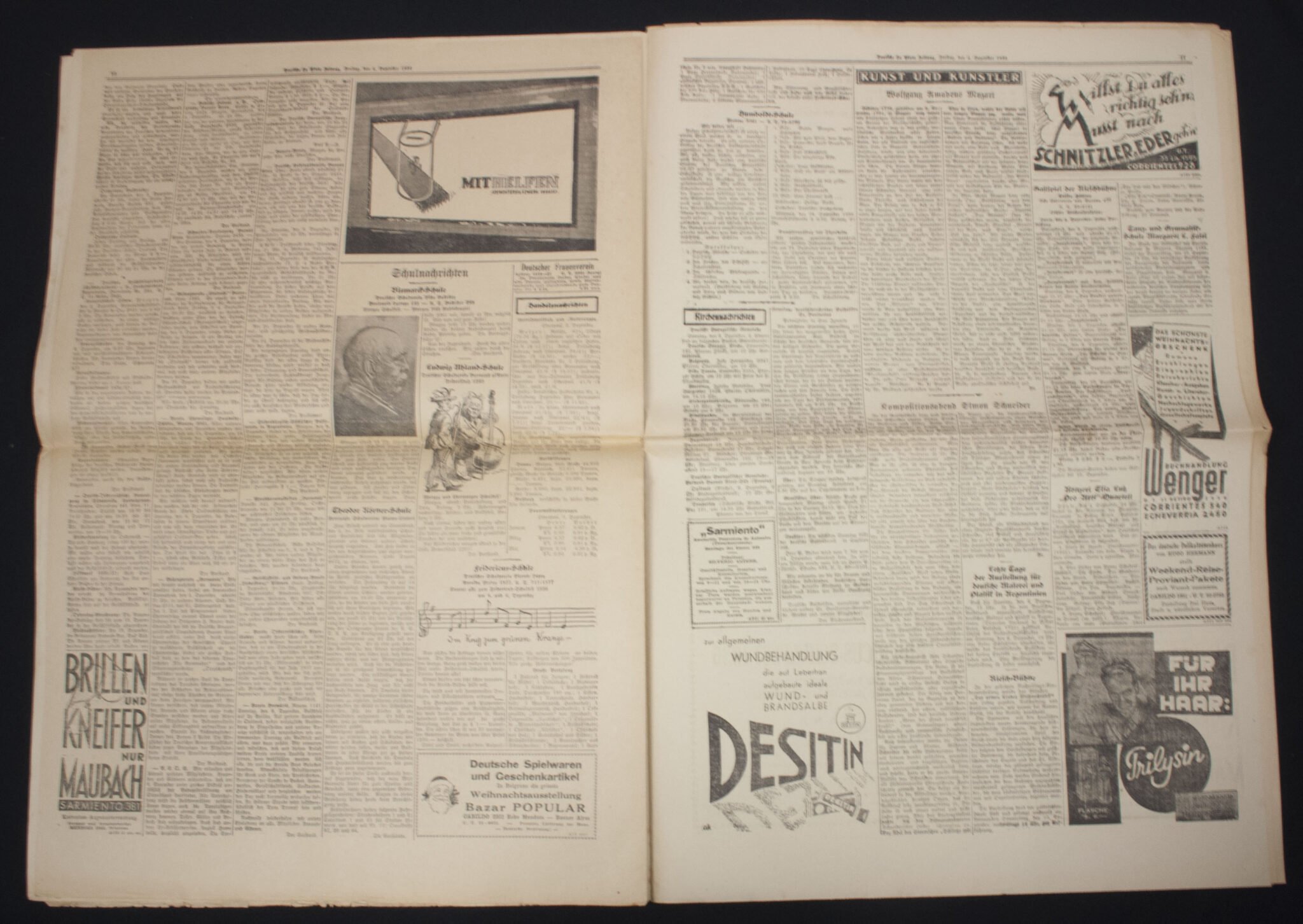 (Newspaper) Argentina – Deutsche La Plate Zeitung 4 Dezember 1936 – VERY RARE — image 9