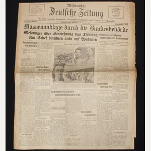 (Newspaper) Milwaukee Deutsche Zeitung – 16. Dezember 1936 – rare