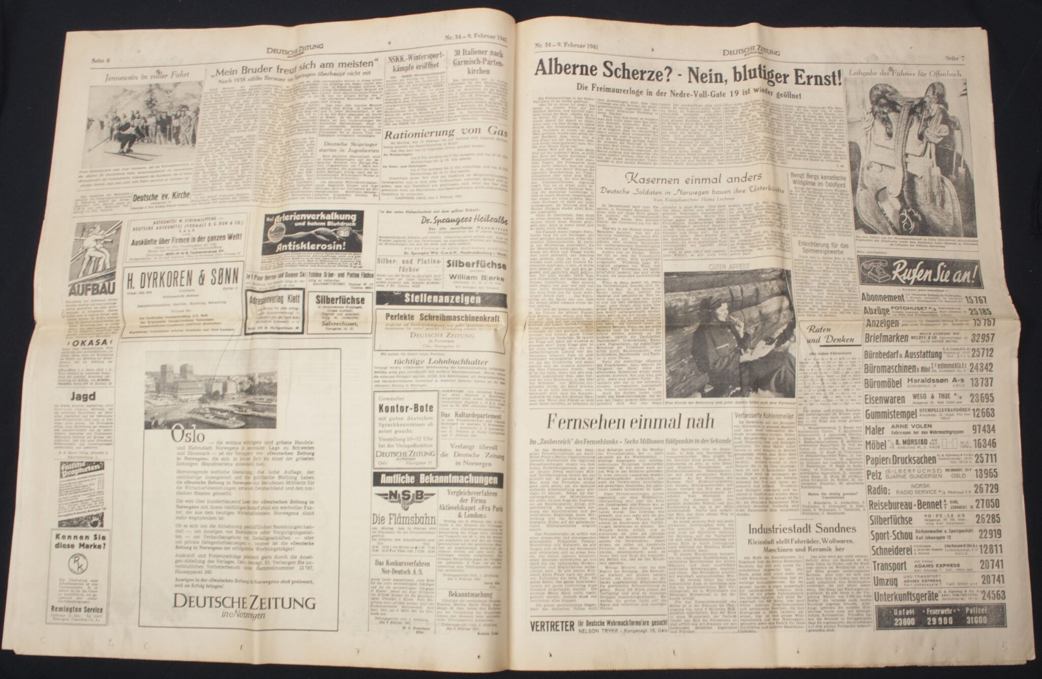 (Newspaper) Deutsche Zeitung in Norwegen 9. Februar 1941 — image 7