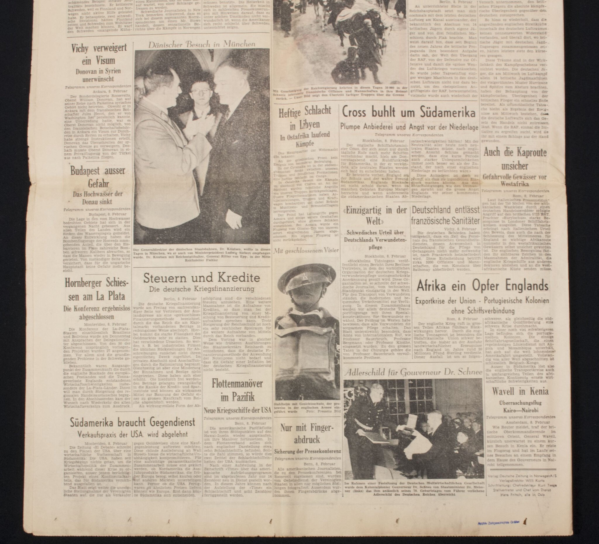 (Newspaper) Deutsche Zeitung in Norwegen 9. Februar 1941 — image 8