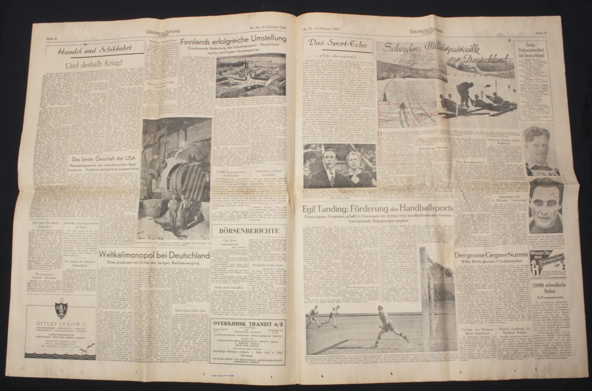 (Newspaper) Deutsche Zeitung in Norwegen 9. Februar 1941 — image 9