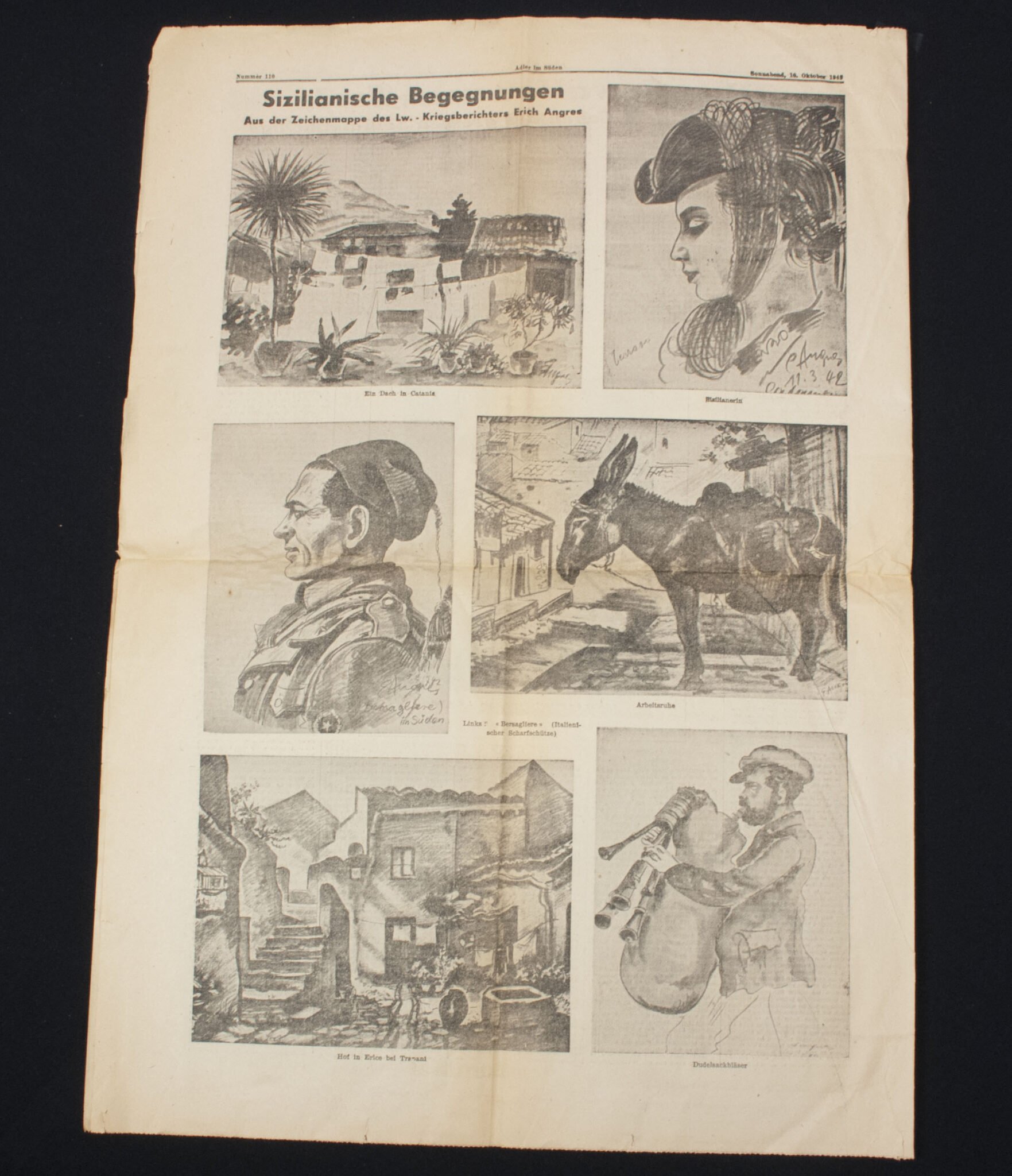 (Newspaper) Adler im Süden – Frontzeitung für Luftwaffe und Kriegsmarine 1942 — image 7