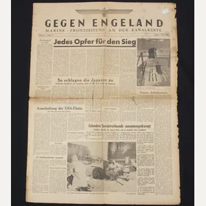 (Newspaper) Gegen Engeland – marine Frontzeitung an der Kanakküste 1943